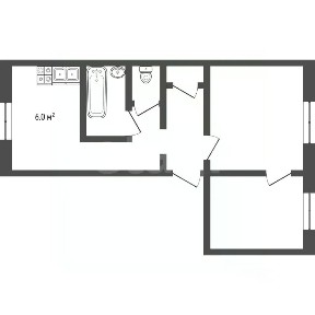 Продается 2-комн. квартира, 44,3 м²
