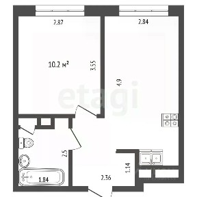 Продается 1-комн. квартира, 34 м²