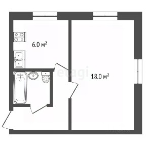 Продается 1-комн. квартира, 30,5 м²