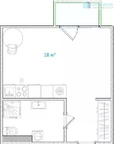 Продается студия, 23,2 м²