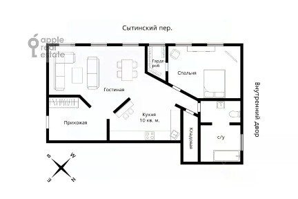 Сдается 2-комн. квартира, 95 м²