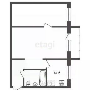 Продается 2-комн. квартира, 44,4 м²