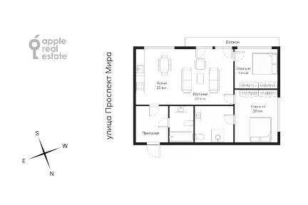 Сдаются 3-комн. апартаменты, 110 м²