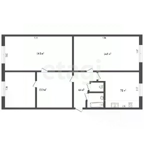 Продается 3-комн. квартира, 59 м²