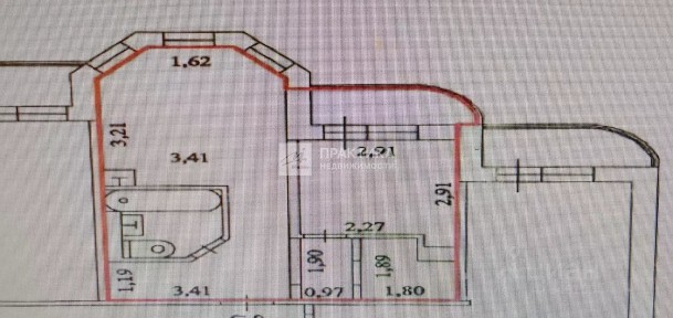 Продается 1-комн. квартира, 41 м²