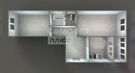 Продается 2-комн. квартира, 52,6 м²