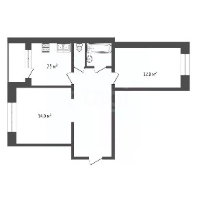 Продается 2-комн. квартира, 47,5 м²