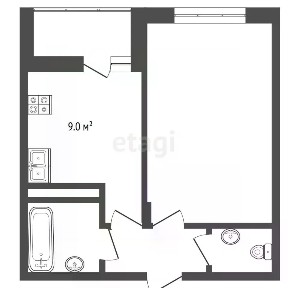 Продается 1-комн. квартира, 41 м²