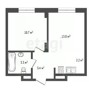 Продаются 1-комн. апартаменты, 32 м²