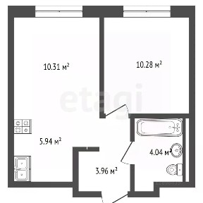 Продается 1-комн. квартира, 35,3 м²