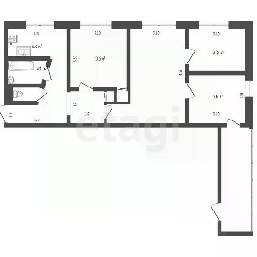 Продается 4-комн. квартира, 68,3 м²