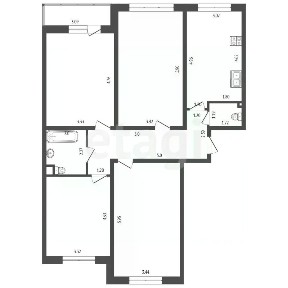 Продается 4-комн. квартира, 105,3 м²