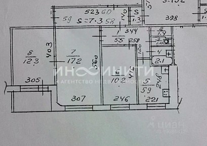 Продается 3-комн. квартира, 55,6 м²