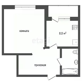 Продается 1-комн. квартира, 45,4 м²