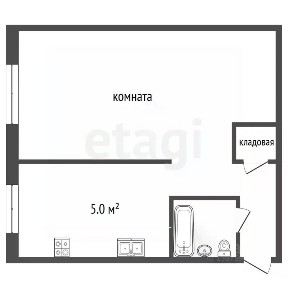 Сдается 1-комн. квартира, 30,9 м²