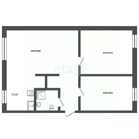Сдается 3-комн. квартира, 62,8 м²