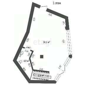 Продается торговая площадь, 91 м²
