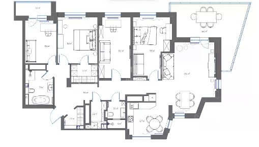 Сдается 5-комн. квартира, 177 м²