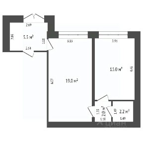 Продается помещение свободного назначения, 38,9 м²