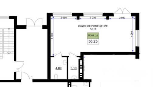 Продается помещение свободного назначения, 50,6 м²