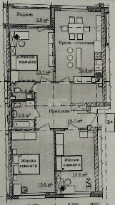 Сдается 3-комн. квартира, 87 м²