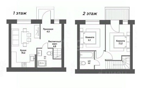 Продается 2-комн. квартира, 55 м²