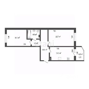 Продается 2-комн. квартира, 67,7 м²