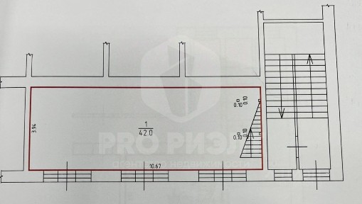 Продается помещение свободного назначения, 59,4 м²