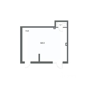 Продается помещение свободного назначения, 48,3 м²