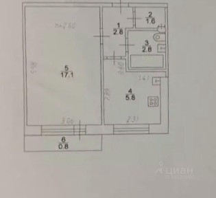 Продается 1-комн. квартира, 30,1 м²