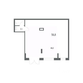 Продается помещение свободного назначения, 58,8 м²