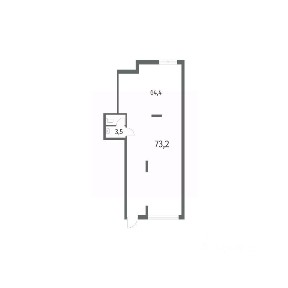 Продается помещение свободного назначения, 73,2 м²