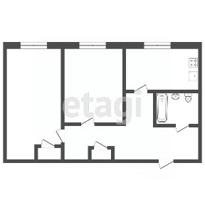 Продается 2-комн. квартира, 45 м²