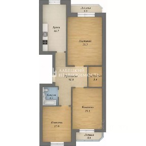 Продается 3-комн. квартира, 98,1 м²
