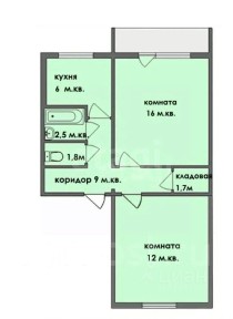 Продается 2-комн. квартира, 45,4 м²