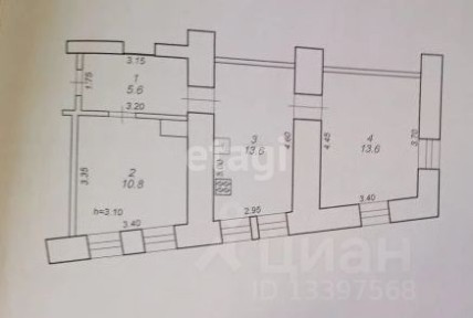 Продается 2-комн. квартира, 43,6 м²