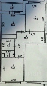 Продается 2-комн. квартира, 58,5 м²