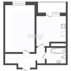 Продается 1-комн. квартира, 44,47 м²