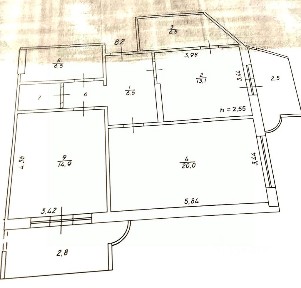 Продается 2-комн. квартира, 72 м²