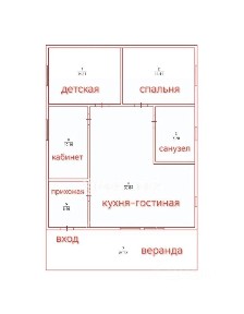Продается 1-этажный дом, 118 м²