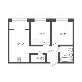 Продается 2-комн. квартира, 83,9 м²