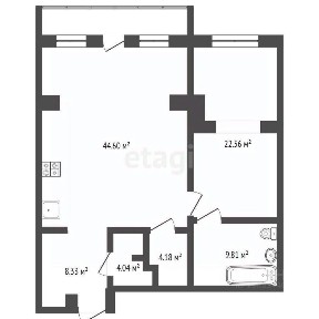 Продается 2-комн. квартира, 93,6 м²
