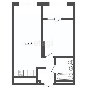 Продается 1-комн. квартира, 44,8 м²