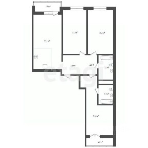 Продается 3-комн. квартира, 96,8 м²