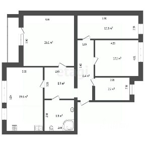 Продается 3-комн. квартира, 111 м²
