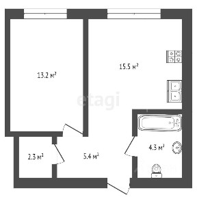 Продается 1-комн. квартира, 35,5 м²