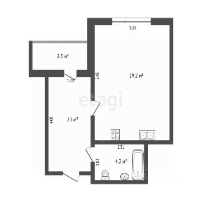 Продается студия, 30,5 м²