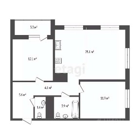 Продается 2-комн. квартира, 64,2 м²