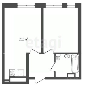 Продается 1-комн. квартира, 41,1 м²