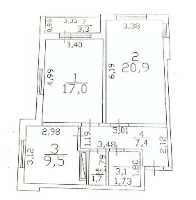 Продается 2-комн. квартира, 62,9 м²